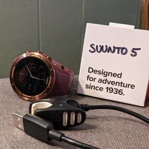 Suunto 5 Sports Watch - Maroon and Gold